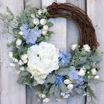 Faux 13” Hydrangea Bouquet for Wedding and Home Decor