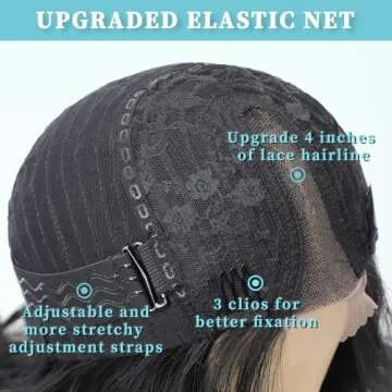 AISI HAIR Black Wig for Women - Long & Natural Look