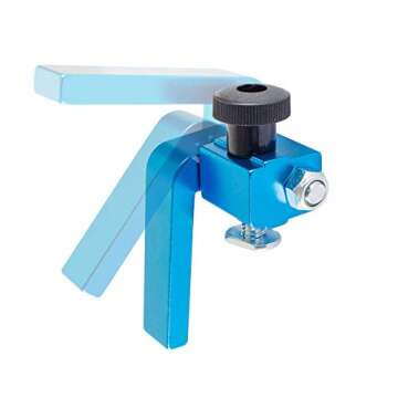 POWERTEC 3" Fence Flip Stop for Table Saw, Miter Saw, and Drill Press, T Track Accessories for Woodw...
