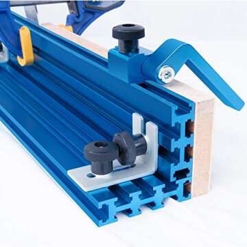 POWERTEC 3" Fence Flip Stop for Precision Woodworking Tools