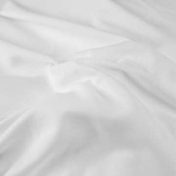 Body Linen Microfiber Massage Table Skirt Massage Table Bed Skirt to Fit Standard Size Massage Tables - Lightweight, Super Soft and Stain-Resisting - White