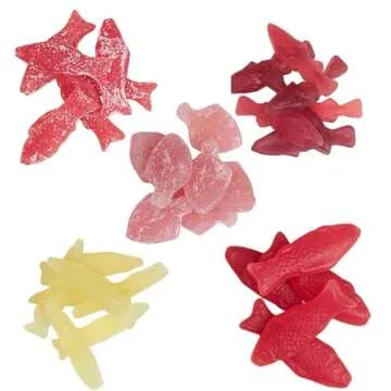 Kolsvart Swedish Candy Variety Pack, 4.2 Ounces - Raspberry, Blackcurrant & Raspberry, Sour Blueberry, Sour Raspberry, Elderflower (Pack of 5)