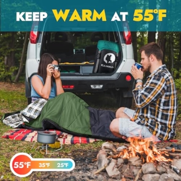 CANWAY Sleeping Bag for All-Season Comfort & Warmth
