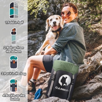 CANWAY Sleeping Bag for All-Season Comfort & Warmth