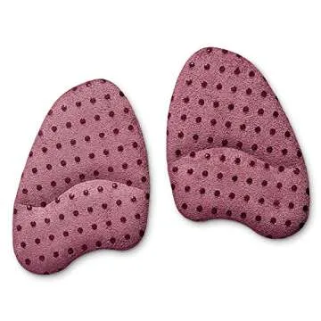 FLEXZENSE Anti-Sliding Pads Open Toe | Maximum Cushioning and Reduce Foot Slip | 1 Pair (Elegant Mauve)