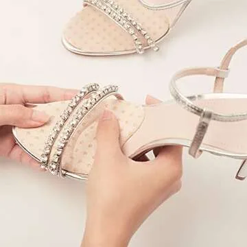 FLEXZENSE Anti-Sliding Pads Open Toe | Maximum Cushioning and Reduce Foot Slip | 1 Pair (Elegant Mauve)