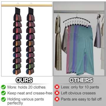 Legging Storage Organizer, Hanging Closet Organizer System
