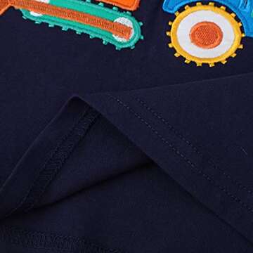 Frogwill Toddler Boys Tractor Excavator Long Sleeve T Shirt Top 5T, 4Excavator