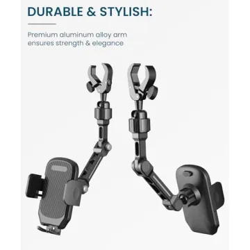 Premium Rear View Mirror Phone Holder for Ultimate Driving Convenience