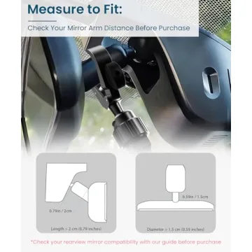 Premium Rear View Mirror Phone Holder for Ultimate Driving Convenience