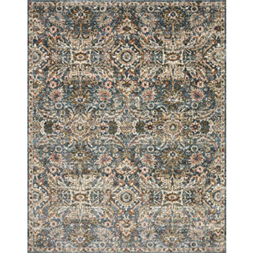 Loloi II Saban Blue Sand Area Rug Perfect for Living Spaces