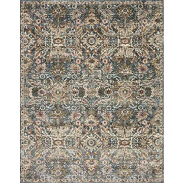 Loloi II Saban Blue Sand Area Rug Perfect for Living Spaces