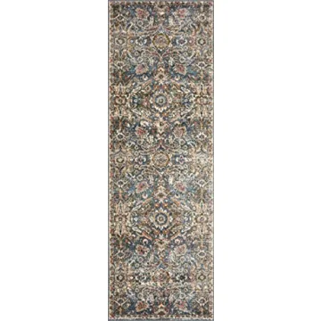Loloi II Saban Blue Sand Area Rug Perfect for Living Spaces