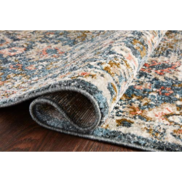 Loloi II Saban Blue Sand Area Rug Perfect for Living Spaces