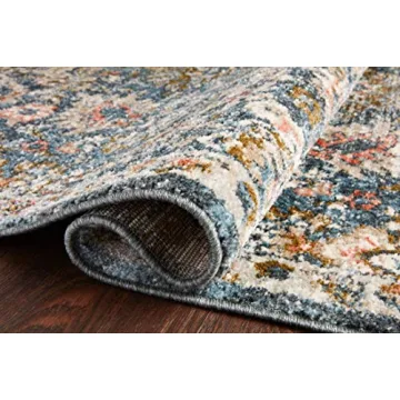 Loloi II Saban Blue Sand Area Rug Perfect for Living Spaces