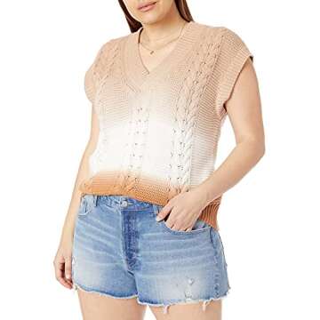 The Drop Women's Camille Cable Sweater Vest