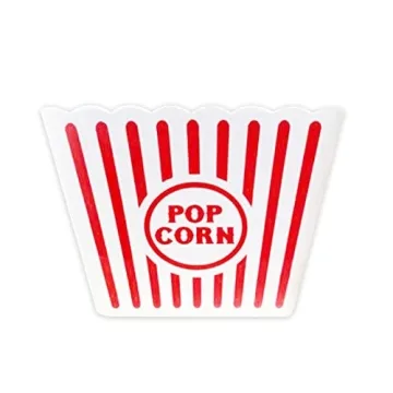 Classic Retro Popcorn Bowls for Movie Nights and Parties