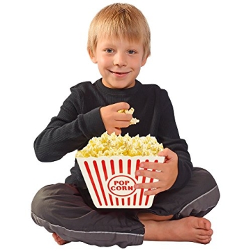 Classic Retro Popcorn Bowls for Movie Nights and Parties