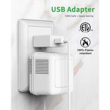 Vovamo Plug-in Under Cabinet Lighting, Dimmable Counter Lights for Kitchen, 2pcs 12 Inch, Cold White 6000K Linkable USB Led Closet Light, Wired Indoor Night Lights Bar for Desk, Sink,Workbench