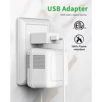 Vovamo Plug-in Under Cabinet Lighting, Dimmable Counter Lights for Kitchen, 2pcs 12 Inch, Cold White 6000K Linkable USB Led Closet Light, Wired Indoor Night Lights Bar for Desk, Sink,Workbench