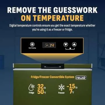 Newair Compact Chest Freezer with Digital Controls