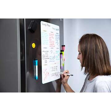 17x12 inch Dry Erase Calendar - Magnetic Calendar for Fridge - Fridge Whiteboard Calendar - Fridge Calendar - Calendar Whiteboard - White Board Calendar Dry Erase for Refrigerator