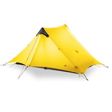 3F UL GEAR Lightweight 2 Person 3 Season Backpacking Waterproof Tent Without Trekking Pole (Yellow)