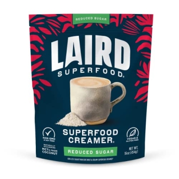 Laird Superfood Keto Vegan Coconut Coffee Creamer - 16 oz, Sugar-Free