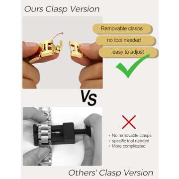 JR.DM Gold Watch Bands for Women Apple Watch Adjustable