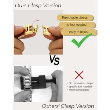 JR.DM Gold Watch Bands for Women Apple Watch Adjustable