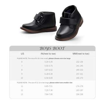 Toddler/Little Kid Boy Oxford School Uniform Shoes Classic Dress Boot Loafer Flats Black Size 9