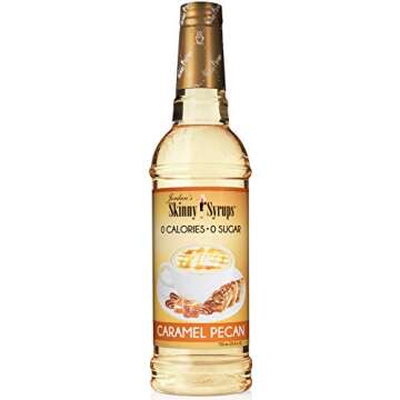 Jordan's Skinny Syrups New Favorites Collection - Caramel Pecan, Cinnamon Vanilla, Vanilla Caramel Creme