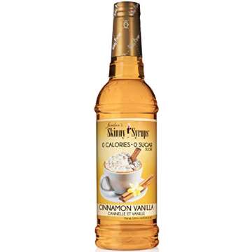 Jordan's Skinny Syrups New Favorites Collection - Caramel Pecan, Cinnamon Vanilla, Vanilla Caramel Creme
