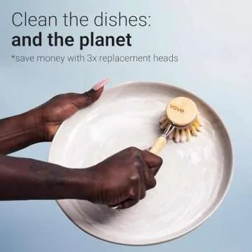 Vove Bamboo Dish Brush - Eco-Friendly & Durable Cleaning Tool