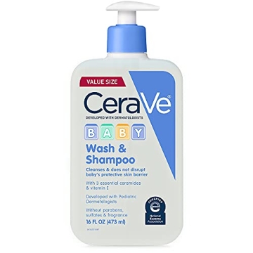 CeraVe Baby Wash & Shampoo - Tear-Free 2-in-1 Gentle Care for Baby