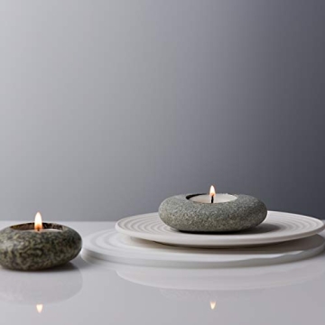 Handcrafted Pebble Candle Holder for Zen Spaces
