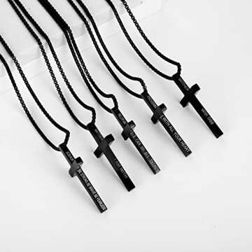 Inspirational ZRYA Cross Necklace for Men - Faithful Gift