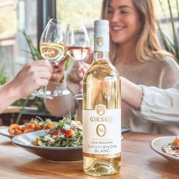 Giesen Non-Alcoholic Wine 12-Pack: Sparkling Brut, Pinot Grigio, Riesling, Sauvignon Blanc, Premium ...