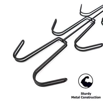 Niclogi Purse Handbag Hangers, Purse Handbag Holder 2 Pack Metal Space Saving Hangers Closet Organization Bags Storage for Purses Handbags Backpacks Tank Tops Belts(Black)