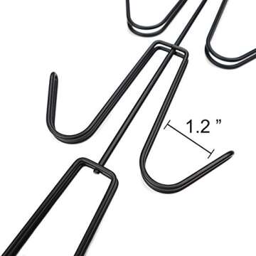 Niclogi Purse Handbag Hangers, Purse Handbag Holder 2 Pack Metal Space Saving Hangers Closet Organization Bags Storage for Purses Handbags Backpacks Tank Tops Belts(Black)