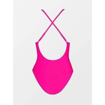 CUPSHE Women One Piece Swimsuit Deep V Neck Adjustable Strap