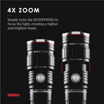 NEBO Slyde King 500 Lumen Flashlight & Work Light