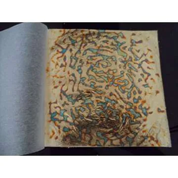 JINRUISI Variegated Gold Foil Leaf 50 Sheets Booklet Colorful Imitation Gold Leaf Gilding Craft Decoration Art (Starry Sky Gold)