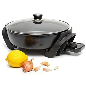 Moss & Stone Electric Nonstick Skillet for Easy Cooking