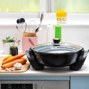 Moss & Stone Electric Nonstick Skillet for Easy Cooking