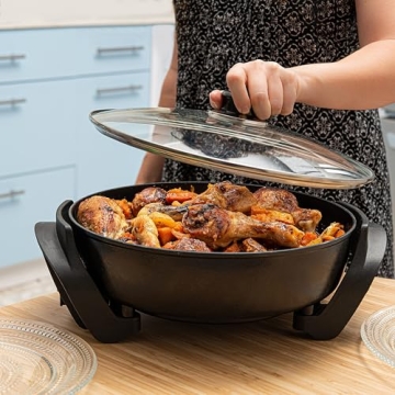 Moss & Stone Electric Nonstick Skillet for Easy Cooking