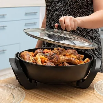 Moss & Stone Electric Nonstick Skillet for Easy Cooking