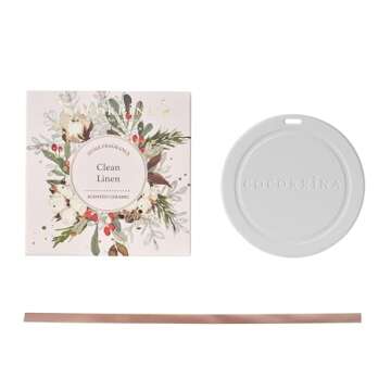 COCORRÍNA Car Air Freshener - Clean Linen Handmade Scented Ceramic for Drawers and Closets, Car Fra...