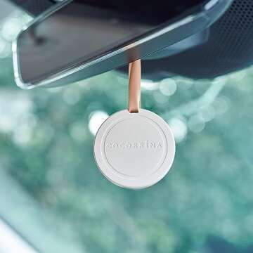 COCORRÍNA Car Air Freshener - Clean Linen Handmade Scented Ceramic for Drawers and Closets, Car Fragrance Gifts for Men Women