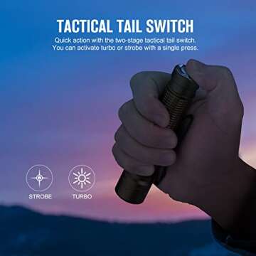 OLIGHT Warrior Mini2 Tactical Flashlight for EDC & Outdoor Use